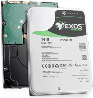 Seagate Exos 2X14 ST14000NM0001 14TB 7200RPM SAS 12Gb/s 4Kn MACH.2 3.5" Seller Refurbished Enterprise HDD