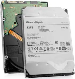 Western Digital Ultrastar DC HC570 WUH722222AL4207 0F48008 22TB 7.2K RPM SAS 12Gb/s 4Kn 3.5" Refurbished HDD