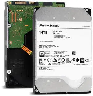 Western Digital Ultrastar DC HC550 WUH721816AL5204 0F38357 16TB 7.2K RPM SAS 12Gb/s 3.5" Enterprise HDD
