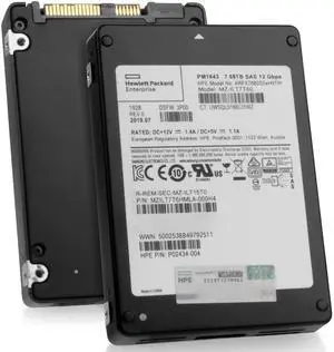 HP/Samsung MZILT7T6HMLA 7.68TB 3D TLC 1 DWPD SAS 12Gb/s 2.5" Refurbished Enterprise SSD