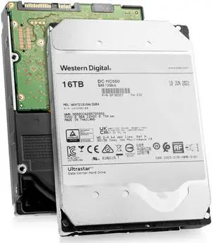 Western Digital Ultrastar DC HC550 WUH721816AL5204 0F38357 16TB 7.2K RPM SAS 12Gb/s 3.5" Enterprise HDD