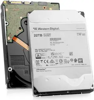Western Digital Ultrastar DC HC580 WUH722422ALE604 0F48277 22TB 7.2K RPM SATA 6Gb/s 512e 3.5" Recertified Enterprise HDD