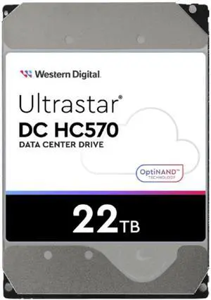 Western Digital Ultrastar DC HC570 22TB SAS 3.5" Enterprise HDD WUH722222AL5204 0F48052 Western Digital Ultrastar DC HC570 22TB SAS 3.5" Enterprise HDD WUH722222AL5204 0F48052