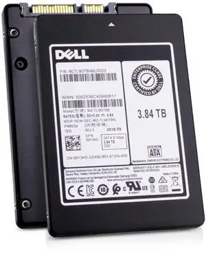 Dell/Samsung PM863a MZ7LM3T8HMLP0D3 3.84TB 1.3 DWPD SATA 6Gb/s 3D TLC 2.5in Enterprise Solid State Drive Dell/Samsung PM863a MZ7LM3T8HMLP0D3 3.84TB 1.3 DWPD SATA 6Gb/s 3D TLC 2.5in Enterprise Solid State Drive