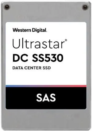 Dell/Western Digital Ultrastar DC SS530 WUSTR1538ASS200 0P40594 3.84TB 1 DWPD SAS 12Gb/s 3D TLC 2.5in Enterprise Read Intensive Solid State Drive Dell/Western Digital Ultrastar DC SS530 WUSTR1538ASS200 0P40594 3.84TB 1 DWPD SAS 12Gb/s 3D TLC 2.5in Enterprise Read Intensive Solid State Drive