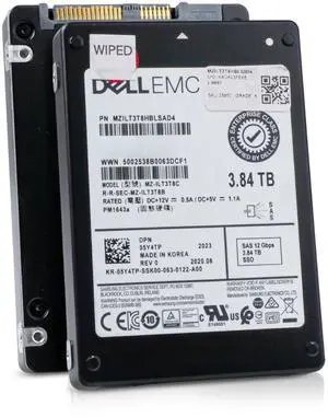Dell/Samsung PM1643a MZILT3T8C 3.84TB SAS 12 Gb/s 3D TLC 1 DWPD 2.5in Enterprise Read Intensive Solid State Drive Dell/Samsung PM1643a MZILT3T8C 3.84TB SAS 12 Gb/s 3D TLC 1 DWPD 2.5in Enterprise Read Intensive Solid State Drive