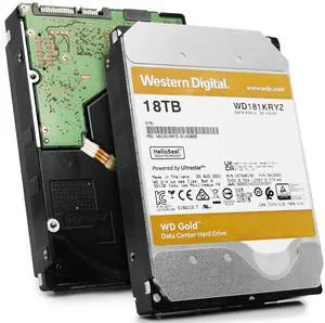 Western Digital Gold 18TB WD181KRYZ 01AGBB0 7.2K RPM SATA 6Gb/s 3.5" 512e Enterprise HDD Western Digital Gold 18TB WD181KRYZ 01AGBB0 7.2K RPM SATA 6Gb/s 3.5" 512e Enterprise HDD