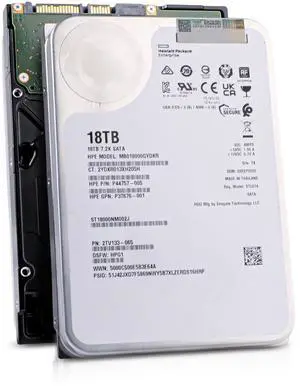 Seagate/HP Exos X18 ST18000NM002J 18TB 7.2K RPM SATA 6Gb/s 512e 256MB 3.5in Enterprise Hard Drive Seagate/HP Exos X18 ST18000NM002J 18TB 7.2K RPM SATA 6Gb/s 512e 256MB 3.5in Enterprise Hard Drive