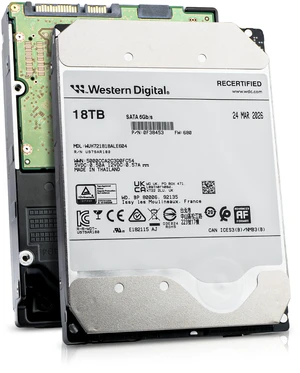 Western Digital Ultrastar DC HC550 WUH721818ALE604 0F38453 18TB 7.2K RPM SATA 6Gb/s 512e Power Disable 3.5in Enterprise Hard Drive Western Digital Ultrastar DC HC550 WUH721818ALE604 0F38453 18TB 7.2K RPM SATA 6Gb/s 512e Power Disable 3.5in Enterprise Hard Drive