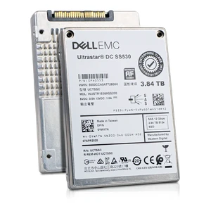Dell/Western Digital Ultrastar DC SS530 WUSTR1538ASS200 0P40553 3.84TB 1 DWPD SAS 12Gb/s 512e 3D TLC 2.5in Read Intensive Enterprise Solid State Drive Dell/Western Digital Ultrastar DC SS530 WUSTR1538ASS200 0P40553 3.84TB 1 DWPD SAS 12Gb/s 512e 3D TLC 2.5in Read Intensive Enterprise Solid State Drive