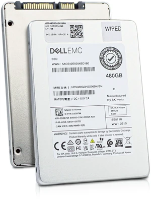 Dell/SK hynix SE5110 HFS480G3H2X069N 480GB 1 DWPD SATA 6Gb/s 3D TLC 2.5in Enterprise Read Intensive Solid State Drive Dell/SK hynix SE5110 HFS480G3H2X069N 480GB 1 DWPD SATA 6Gb/s 3D TLC 2.5in Enterprise Read Intensive Solid State Drive