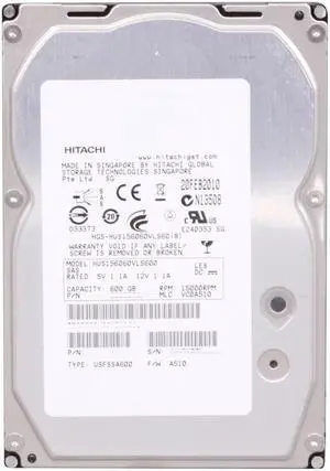 HGST Ultrastar 15K600 HUS156060VLS600 (0B23663) 600GB 15000 RPM 64MB Cache SAS 6Gb/s 3.5" Enterprise Hard Drive Bare Drive HGST Ultrastar 15K600 HUS156060VLS600 (0B23663) 600GB 15000 RPM 64MB Cache SAS 6Gb/s 3.5" Enterprise Hard Drive Bare Drive