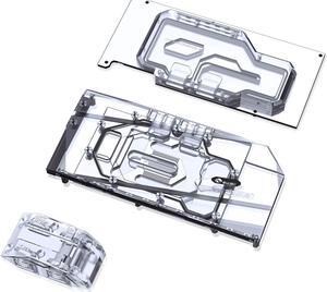 Bykski Full Coverage GPU Water Block w/ Integrated Active Backplate for AIC Reference RTX 3090 (N-RTX3090H-TC-V2)
