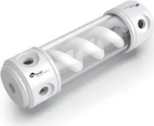 Bykski 50mm Cylindrical DNA Reservoir - White POM - 190mm w/ 5v A-RGB  (CT-DNA-POM-V2)