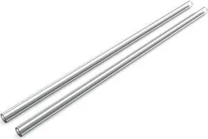 PrimoChill 1/2in. OD (1/11th wall) Rigid Borosilicate Glass Tube  2 x 14.75in.  Clear