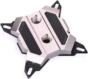 Bykski CPU-XPH-T8 CPU Water Cooling Block - Full Metal - Nickel Plated - Black Accent (LGA 115x / 20xx)