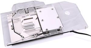 Bykski Full Coverage GPU Water Block For Sapphire RX 5700 XT Nitro+ - Clear W/ RBW (A-SP5700XTPLAT-X)