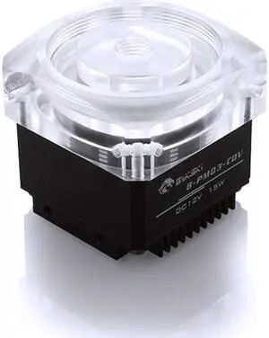 Bykski DDC Pump w/ Armor and Reservoir Ready Pump Top - Black (CP-PMD3COV-X)
