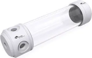 Bykski 50mm Cylindrical Reservoir - White POM - 200mm Total Length (CT-POM-V2)