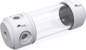 Bykski 50mm Cylindrical Reservoir - White POM - 150mm Total Length (CT-POM-V2)
