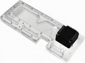 Bykski Distro Plate For MasterCase H500P - PMMA w/ 5v Addressable RGB (RBW) (RGV-CM-H500P-P)