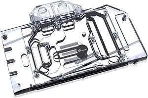 Bykski Full Coverage GPU Water Block and Backplate for ASUS DUAL 6600XT O8G OC Edition (A-AS6600XT-X)