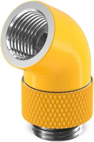 PrimoChill Male to Female G 1/4in. 60 Degree SX Rotary Elbow Fitting