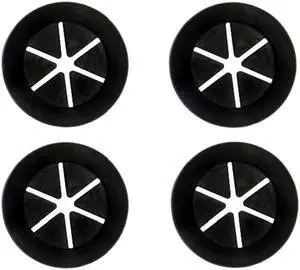 PrimoChill 1 Inch Cable / Tubing Rubber Pass Thru Grommet - 4 Pack