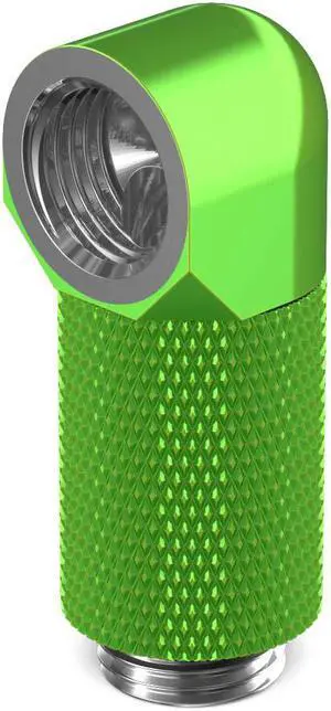 PrimoChill Male to Female G 1/4in. 90 Degree SX Rotary 25mm Extension Elbow Fitting PrimoChill Male to Female G 1/4in. 90 Degree SX Rotary 25mm Extension Elbow Fitting
