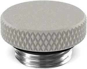 PrimoChill G 1/4in. SX Knurled Nickel Stop Fitting (No slot)