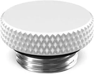 PrimoChill G 1/4in. SX Knurled Nickel Stop Fitting (No slot)