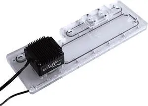 Bykski Distro Plate For Cougar Dark Blader -Pump Included - Frosted PMMA w/ 5v Addressable RGB (RBW) (RGV-CG-DB-G-P-F)