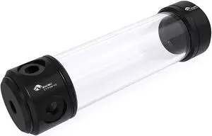 Bykski 50mm Cylindrical Reservoir - Black POM - 200mm Total Length (CT-POM-V2)