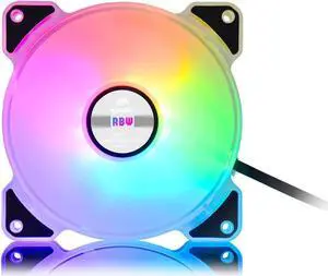 Bykski 120mm x 25mm 5V Addressable RGB(RBW) LED Fan - 1500 RPM / 64.8 CFM (CF-APRBW-V3)