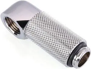 Bykski G 1/4in. Male to Female 90 Degree Rotary 30mm Extension Elbow Fitting (B-RD90-EXJ30)