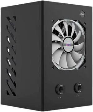 Bykski 120mm External Liquid Cooling Station, 120mm x 1, Single Fan, Black (B-120-WCD-X)