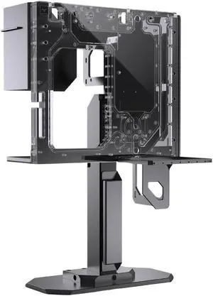 Granzon G10 Liquid Cooling Distro Show Case - Desk Mounted Open-Air Design for High-Performance Cooling