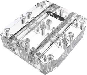 Bykski Dual GPU 40mm SLI/CF Connection Bridge Block for TC Blocks - (B-L3-2WAY-TC)