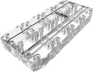 Bykski Quad GPU 40mm SLI/CF Connection Bridge Block for TC Blocks - (B-L4-4WAY-TC)