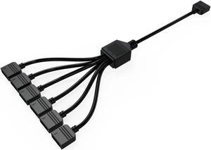 Bykski  5v / 12v Motherboard A-RGB / RGB Header 1x 6 Expansion Cable (B-1P6L-X)