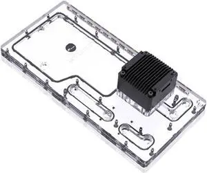 Bykski Distro Plate For Cougar Avulsion - FROSTED PMMA w/ 5v Addressable RGB (RBW)- Pump Included (RGV-CG-AVULSION-P-F)