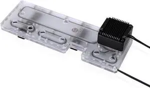 Bykski Distro Plate For Antec DF600 / DP502 - Frosted PMMA w/ 5v Addressable RGB (5v A-RGB LED) (RGV-ANTEC-DF600-P-F-K)