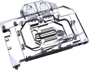 Bykski Full Coverage GPU Water Block and Backplate For Colorful iGAME GeForce RTX 4060 Ti Ultra W OC 8G (N-IG4060TIULDUO-X)