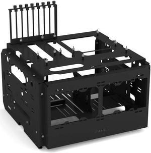 PrimoChill's Praxis WetBenchSX Basic - Flat Edition - Powdercoated Steel Modular Open Air Computer Test Bench for Watercooling or Air Cooled Components