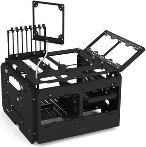 PrimoChill's Praxis WetBenchSX Pro - Flat Edition - Powdercoated Steel Modular Open Air Computer Test Bench for Watercooling or Air Cooled Components