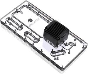 Bykski Distro Plate For Lian Li O11 Air Mini - PMMA w/ 5v Addressable RGB (RBW) (RGV-LAN-O11AIR-MINI-P-K)