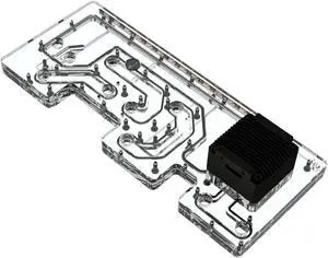 Bykski Distro Plate For COUGAR DUOFACE PRO - PMMA w/ 5v Addressable RGB(RBW) (RGV-CG-DP-P-K)
