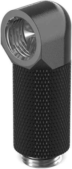 PrimoChill Male to Female G 1/4in. 90 Degree SX Rotary 30mm Extension Elbow Fitting