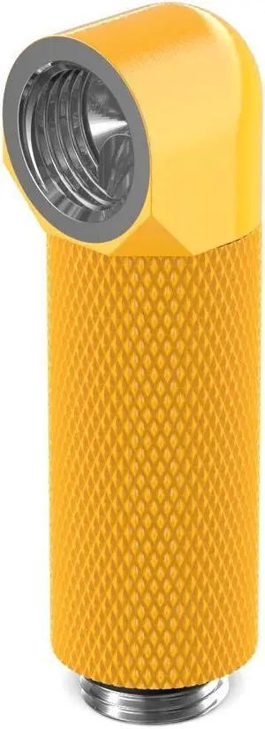 PrimoChill Male to Female G 1/4in. 90 Degree SX Rotary 40mm Extension Elbow Fitting