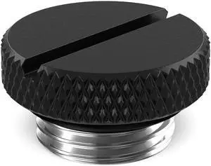 PrimoChill G 1/4in. SX Knurled Nickel Slotted Stop Fitting